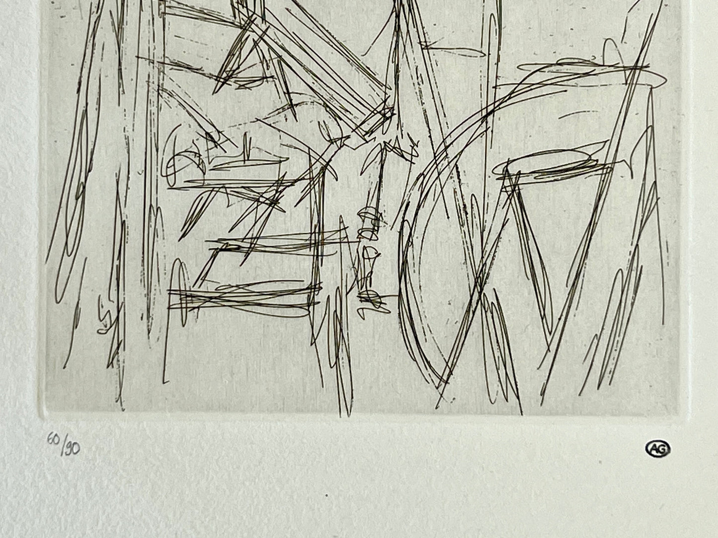 Radierung von Alberto Giacometti stempelsigniert und nummeriert