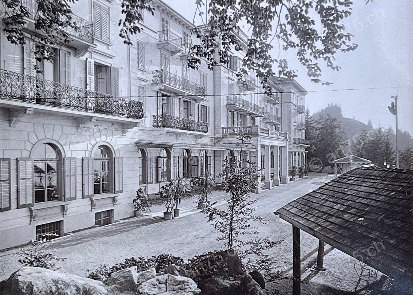 Hotel Bürgenstock – historische Fotografie (um 1890) – Fine Art Print