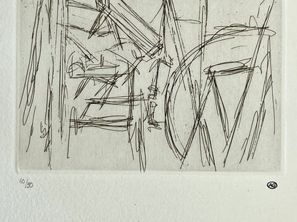 Radierung von Alberto Giacometti  stempelsigniert und nummeriert